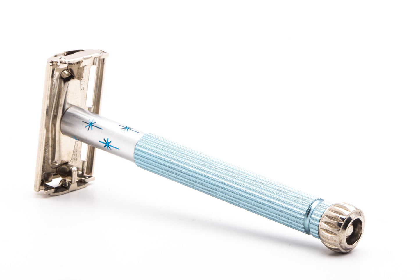 1974 U4 Gillette Blue Star Lady Gillette DE Safety Razor | Original Condition