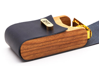 Rex Supply Co. | Navy & Gold Double Edge Safety Razor Case