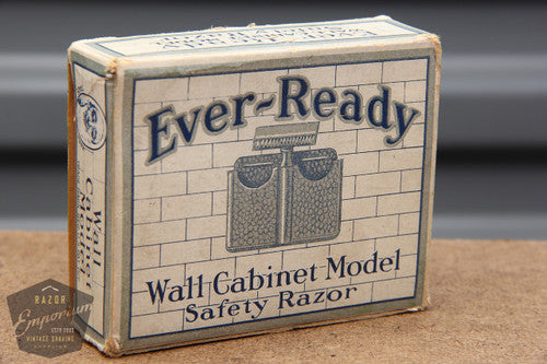 Ever-Ready 1912 Style Single Edge Safety Razor in Metal Wall Hanger in original packaging