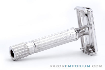 1946-47 Gillette Aristocrat Double Edge TTO Safety Razor | Premium Rhodium Revamp