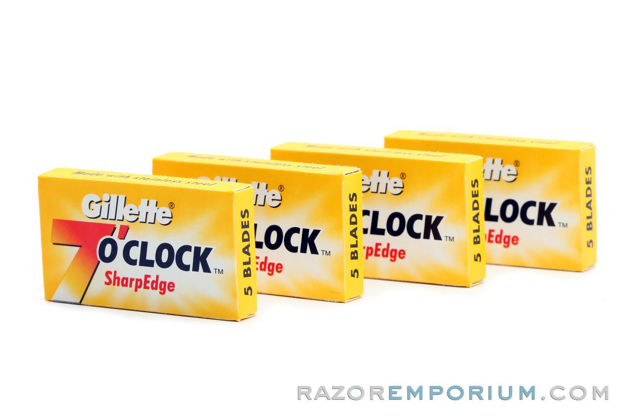 Gillette 7 O'clock Yellow Double Edge (DE) Razor Blades