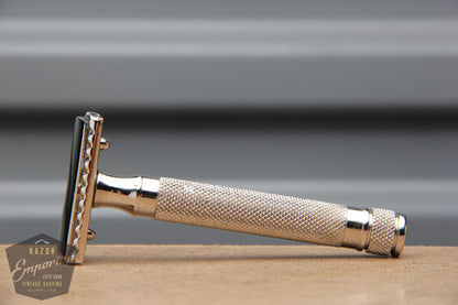 Barbasol Floating Head DE Safety Razor * Nickel Revamp