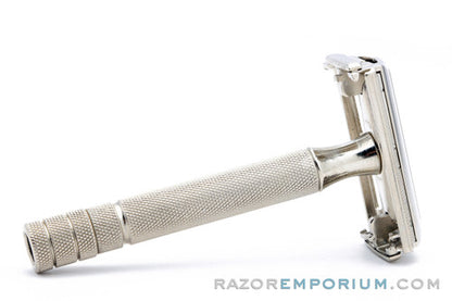 1952 Gillette TTO Super Speed DE Safety Razor X3 Factory Nickel