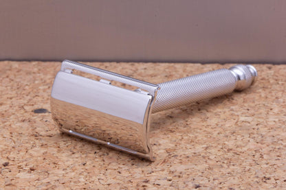 1959 E2 Gillette Ball End Tech DE Safety Razor | Rhodium Revamp