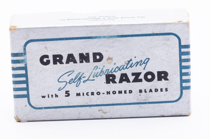 1940's Grand Shave King Self Lubricating Double Edge Safety Razor Set | Original Condition