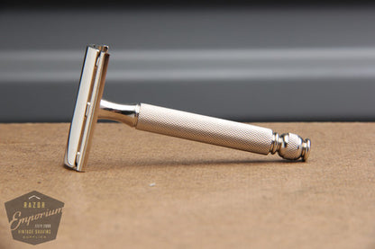 Gillette 1930's Ball End Tech DE Safety Razor * Revamped - Nickel