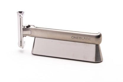 OneBlade| Genesis Sliver Pivoting Single Edge Razor With Stand | Pre-owned