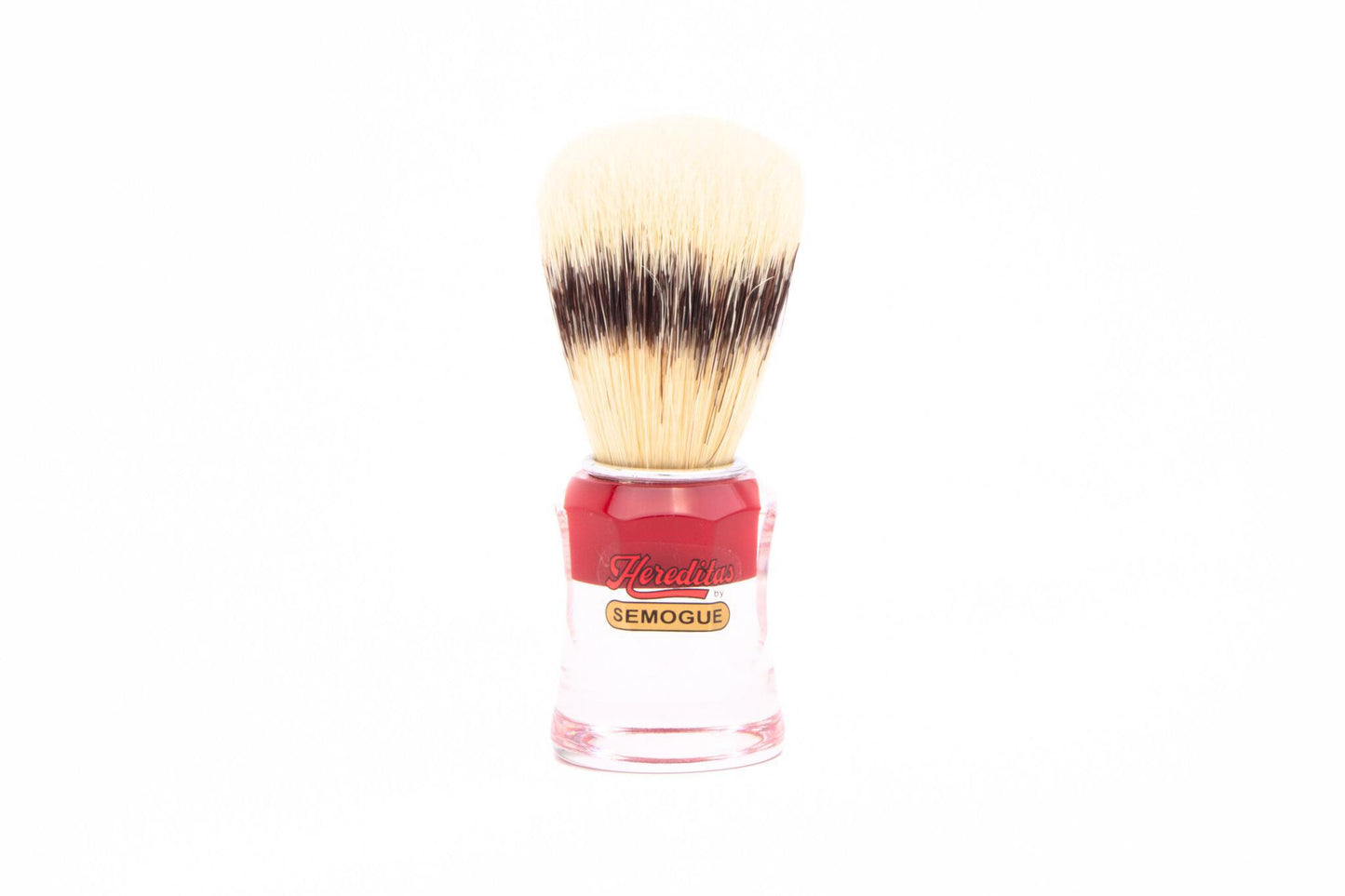 Semogue | 830 Premium Boar Shave Brush With Red Acrylic Handle