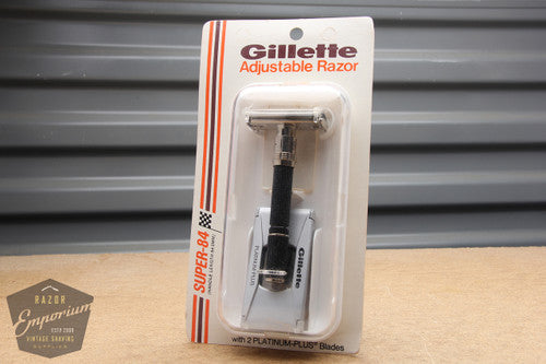 Gillette 1971 Super 84 / Short Handle Super Adjustable DE Safety Razor - R2 - NOS