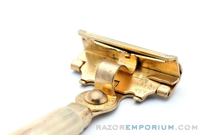 1950's Schick Gold & Cream Safety Injector Razor