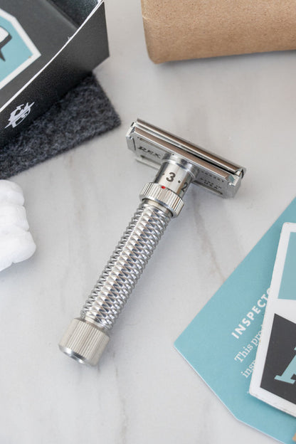 Rex Supply Co. | Konsul Slant Adjustable Stainless Steel Double Edge Razor