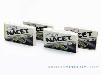 Gillette Nacet Stainless Double Edge (DE) Razor Blades