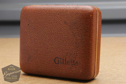 Gillette 1948-1951 Aristocrat w/ Leather Case and Original Blade Dispenser