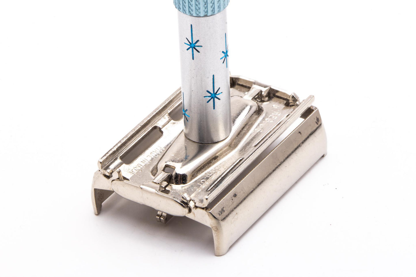 1974 U4 Gillette Blue Star Lady Gillette DE Safety Razor | Original Condition