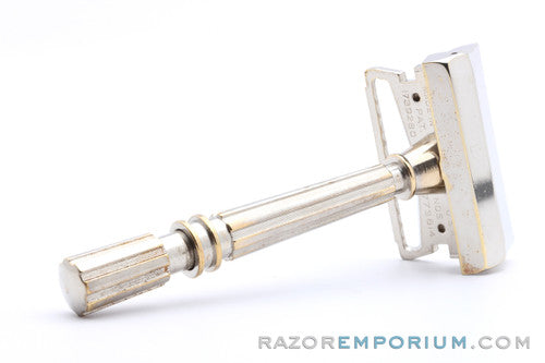 1930's Gem Micromatic TTO Single Edge SE Clog Pruf  Safety Razor