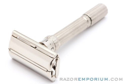 1965 Gillette Slim Adjustable Safety Razor Factory Nickel Revamp