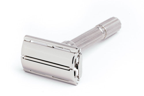 1968 N4 Gillette Slim Adjustable Safety Razor | Factory Nickel Revamp