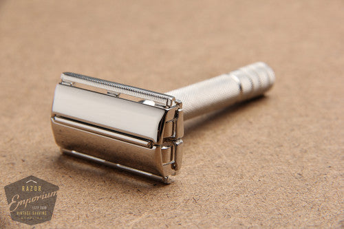 Gillette 1953 Notched Super Speed Safety Razor * Nickel REVAMPED