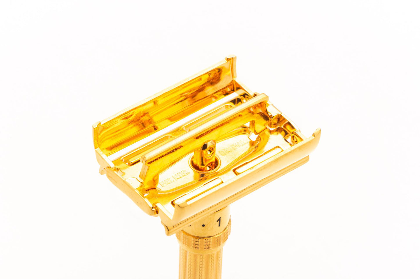 1968 N2 Gillette Slim Executive Adjustable DE Safety Razor | 24k Gold Revamp