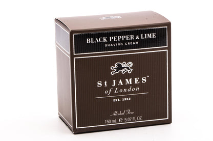 St. James of London | Black Pepper & Persian Lime Shaving Cream Jar