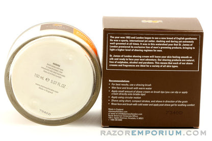 St. James of London | Mandarin & Patchouli Shaving Cream Jar