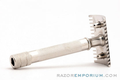 1920 Gillette Single Ring Old Type DE Safety Razor Nickel Revamp