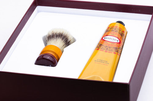 Antiga Barbearia de Bairro Classic Shaving Set Ribeira Porto (Orange) Boar + Tube