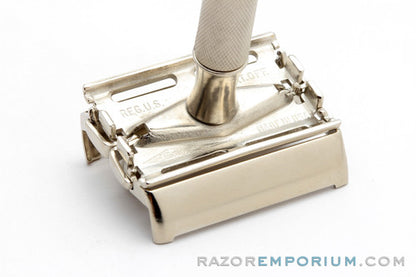 1941 Gillette DE Ranger Tech TTO DE Razor Factory Nickel Revamp