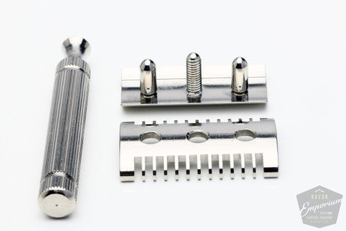 Fatip Nickel Piccolo Open Comb | Double Edge Safety Razor