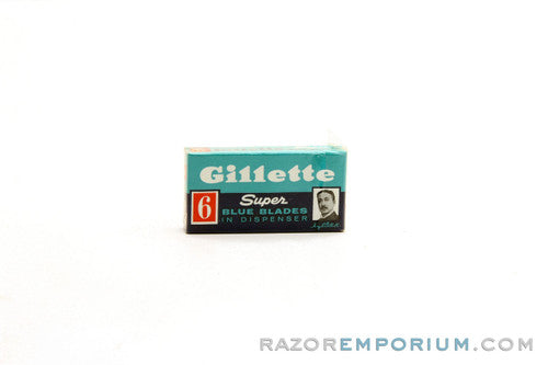 Gillette Super Blue Double Edge (6) - Razor Blade Dispenser