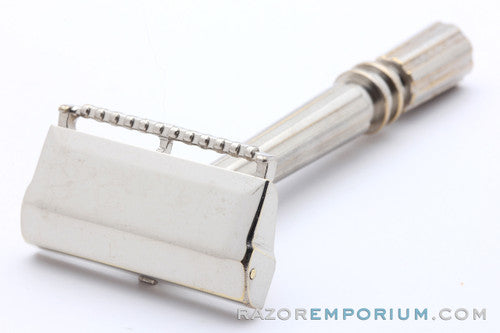 1930's Gem Micromatic TTO Single Edge SE Clog Pruf  Safety Razor