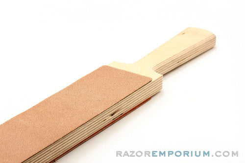 2.5" Razor Emporium Latigo & Cork Paddle Strop - Made in USA