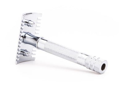 Merkur 15C Open Comb Chrome Plated DE Safety Razor