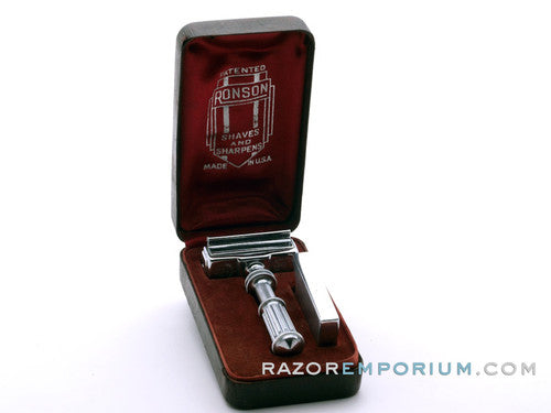 1930's Ronson Razor DE Shaves & Sharpens Made in USA – Razor Emporium