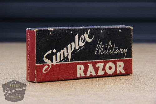 Simplex Military Double Edge Safety Razor - Bakelite Handle New Old Stock