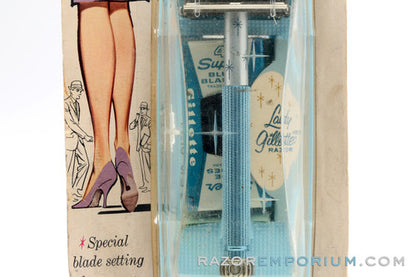 1962 Gillette Blue Star Lady Gillette NOS - New Old Stock H4