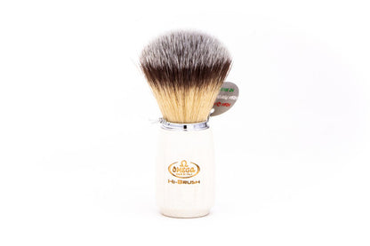 Omega 46711 HI-BRUSH Synthetic Shaving Wood Brush