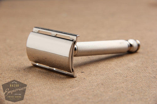 Gillette 1930's Ball End Tech DE Safety Razor * Revamped - Nickel