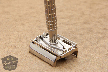 Gillette 1959 Flair Tip Super Speed Safety Razor E2 * Nickel REVAMPED