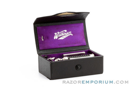 1920's Wilkinson Wedge Style Safety Razor Set - Pall Mall