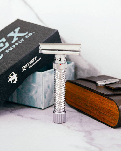 Rex Supply Co. | Konsul Slant Adjustable Stainless Steel Double Edge Razor