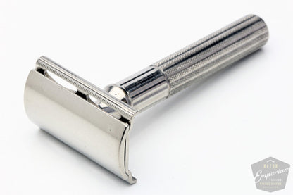 Gillette 1940s Fat Handle Tech DE Safety Razor