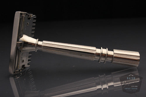 Gem 1930's Micromatic TTO SE Safety Razor * Nickel REVAMPED