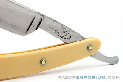 5/8'' Straight Razor with Round Point Hollow Ground | Solingen, Germany