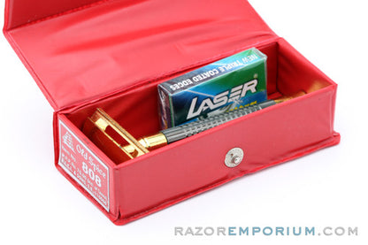 1990's Old Spice Rasoir DE Razor Set with case