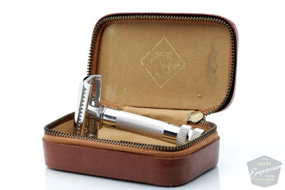 1960's Hoffritz Slant Double Edge Safety Razor Rhodium Revamp