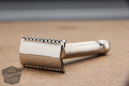 Barbasol Floating Head DE Safety Razor * Nickel Revamp