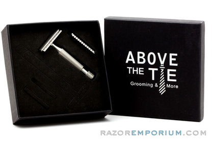 2015 Above the Tie Slant Combo Pack Stainless Steel Safety Razor