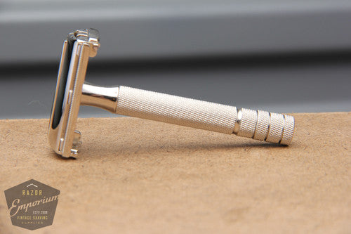 Gillette 1953 Notched Super Speed Safety Razor * Nickel REVAMPED