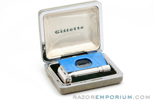 1955 Gillette President Safety Razor Rhodium Revamp A1